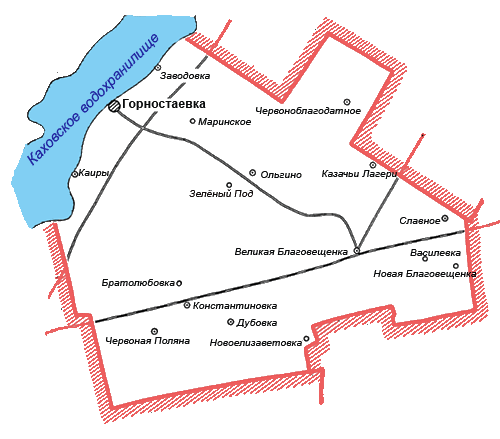 Карта Горностаевского МО