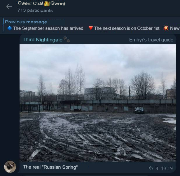 Translated from Russian by an automatic translator: https://t.me/gwent_ru/1210913 | https://web.archive.org/web/20250917191100/https://t.me/gwent_ru/1210913