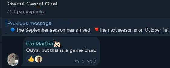 Translated from Russian by an automatic translator: https://t.me/gwent_ru/1584673 | https://web.archive.org/web/20250918232015/https://t.me/gwent_ru/1584673