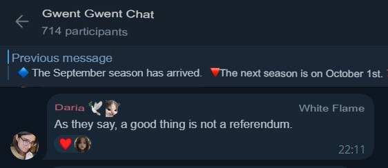 Translated from Russian by an automatic translator: https://t.me/gwent_ru/1805870 | https://web.archive.org/web/20250917230854/https://t.me/gwent_ru/1805870